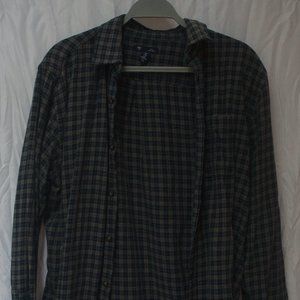 Gap Navy Flannel Shirt